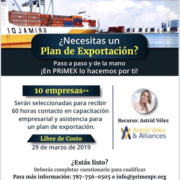 Taller de Capacitación Empresarial y Asistencia para el Desarrollo de un Plan de Exportación